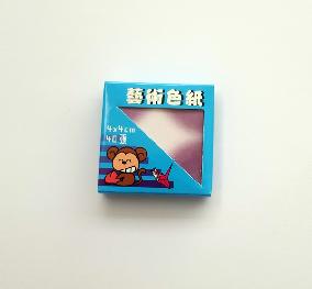 Papel de origem chinesa 4x4 cm na cor Roxo degrad, pacote com 40 folhas .